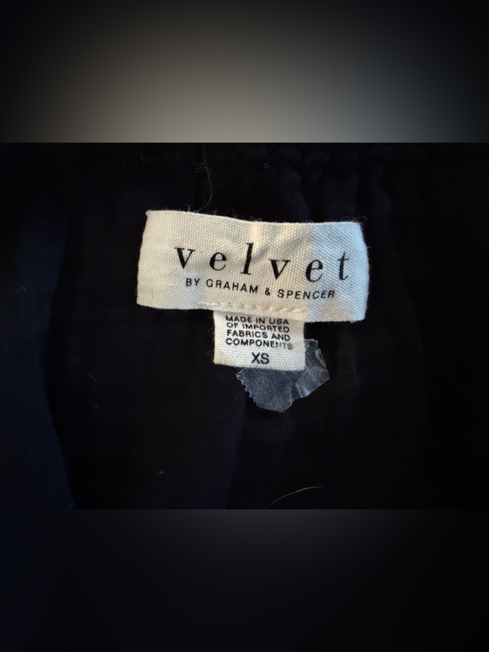 Velvet by Graham and Spencer Black Mirella Gauze Cotton Dress, XS - Picture 7 of 7